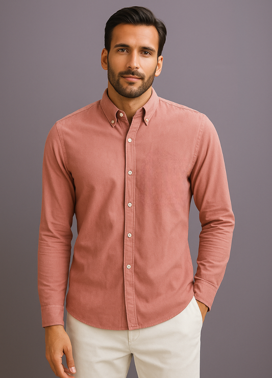 Raspberry Oxford Shirt