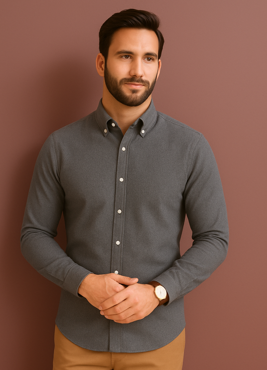 Slate Grey Oxford Shirt