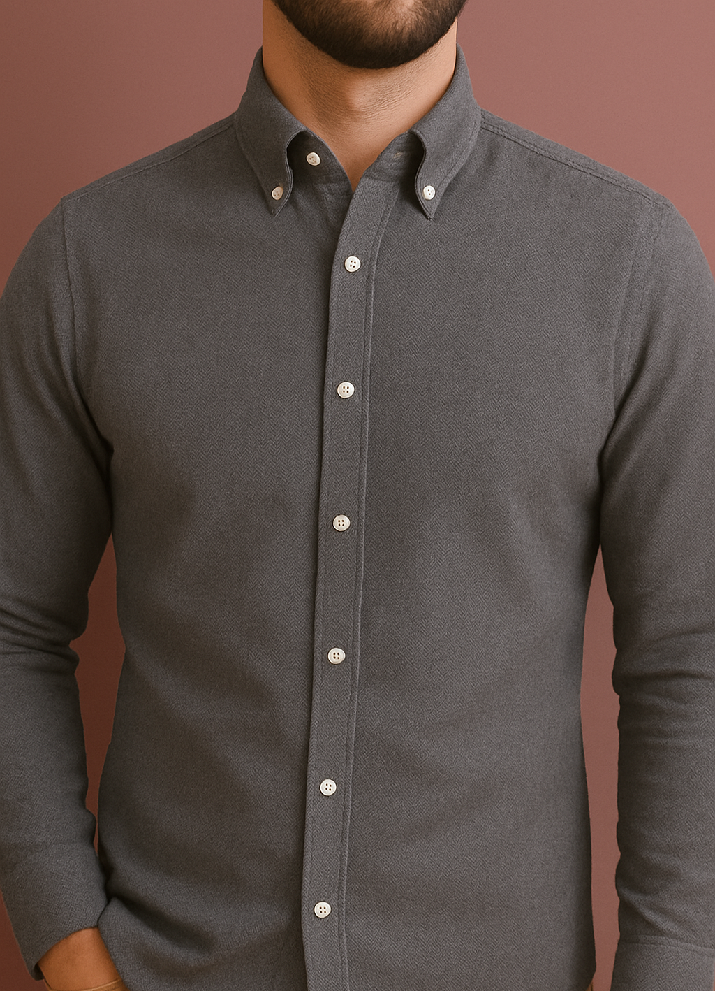 Slate Grey Oxford Shirt