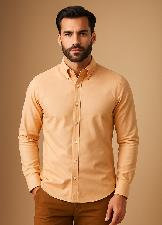 Peach Oxford Shirt